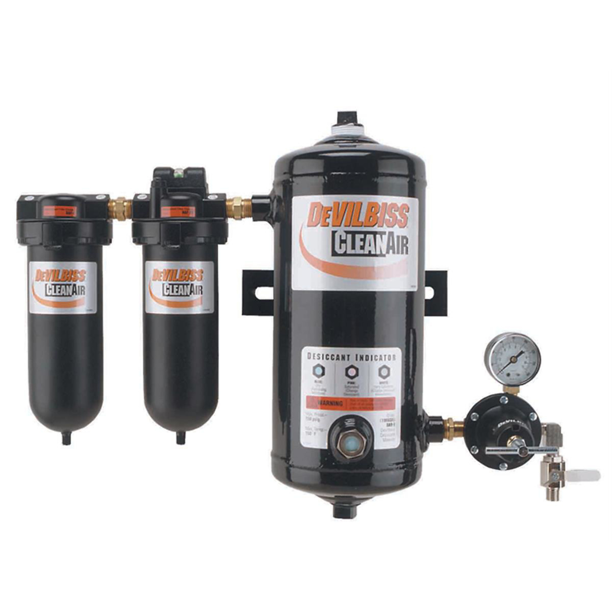DeVilbiss 3-Stage Desiccant Air Dryer System — Model# DEVDAD500